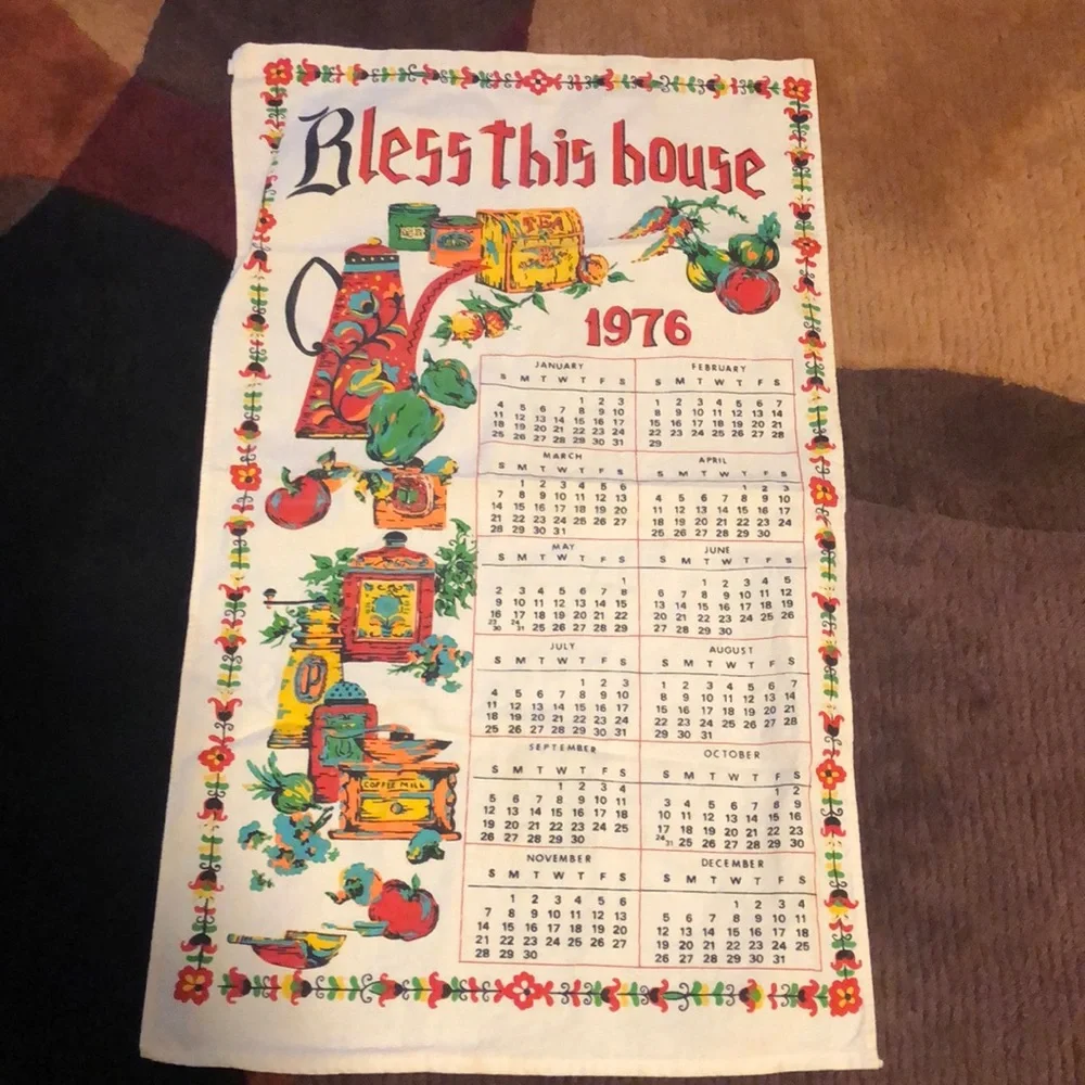 Vintage tea towel